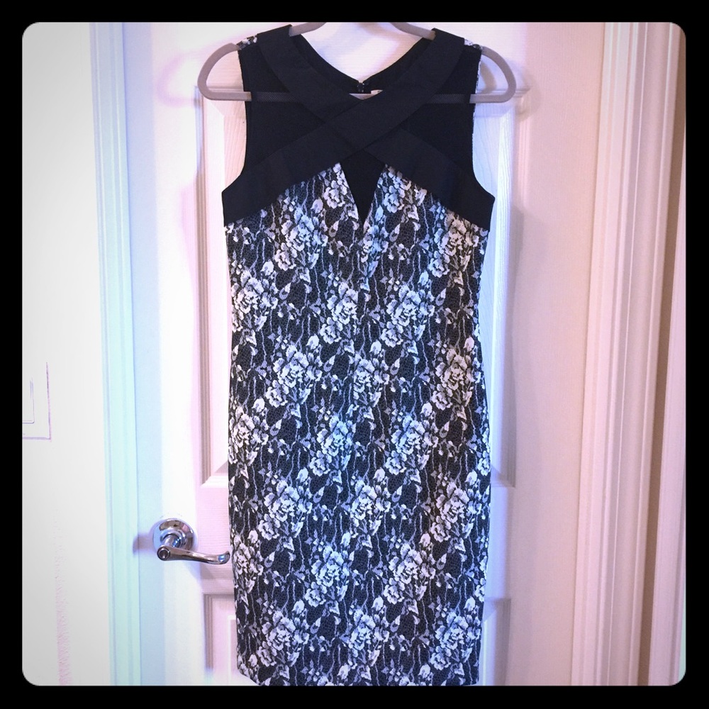 Debbie Shuchat Bodycon Dress with Neckline